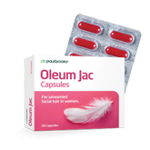 Oleum Jac Capsule for unwanted facial hair In Women in Pakistan
