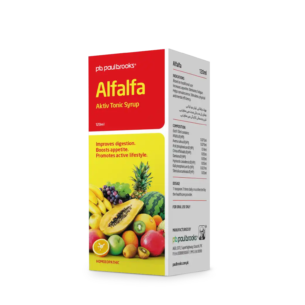 Alfalfa Aktiv Tonic Syrup to improve digestion boost appetite, promotes active lifestyle Price in Pakistan