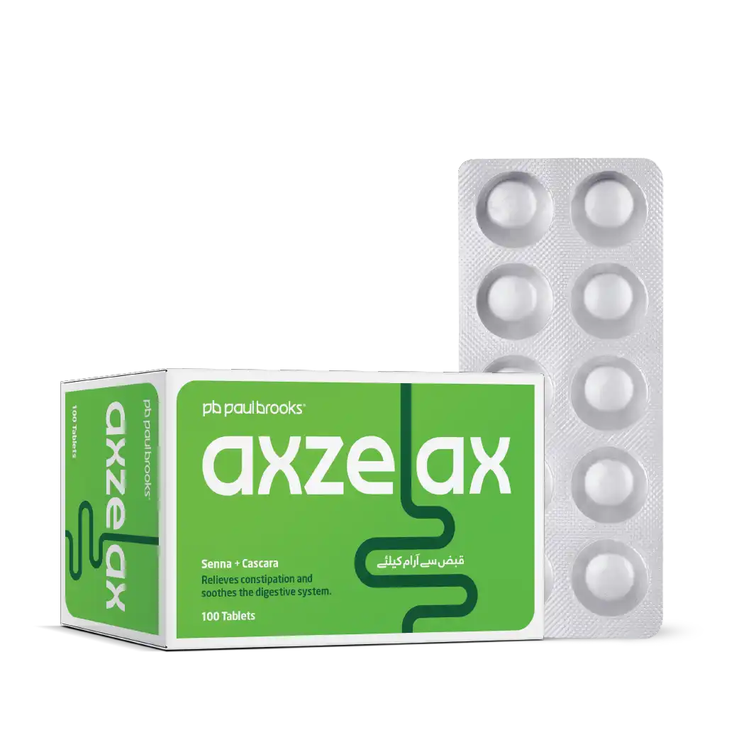 Axzelax Senna + Cascara relieves constipation and soothes the digestive system Price in Pakistan.