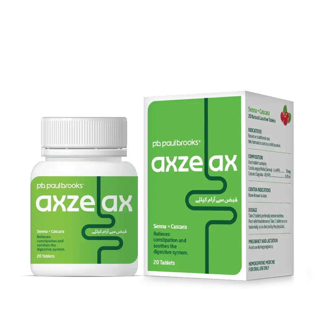 Axzelax Senna + Cascara relieves constipation and soothes the digestive system price in Pakistan.