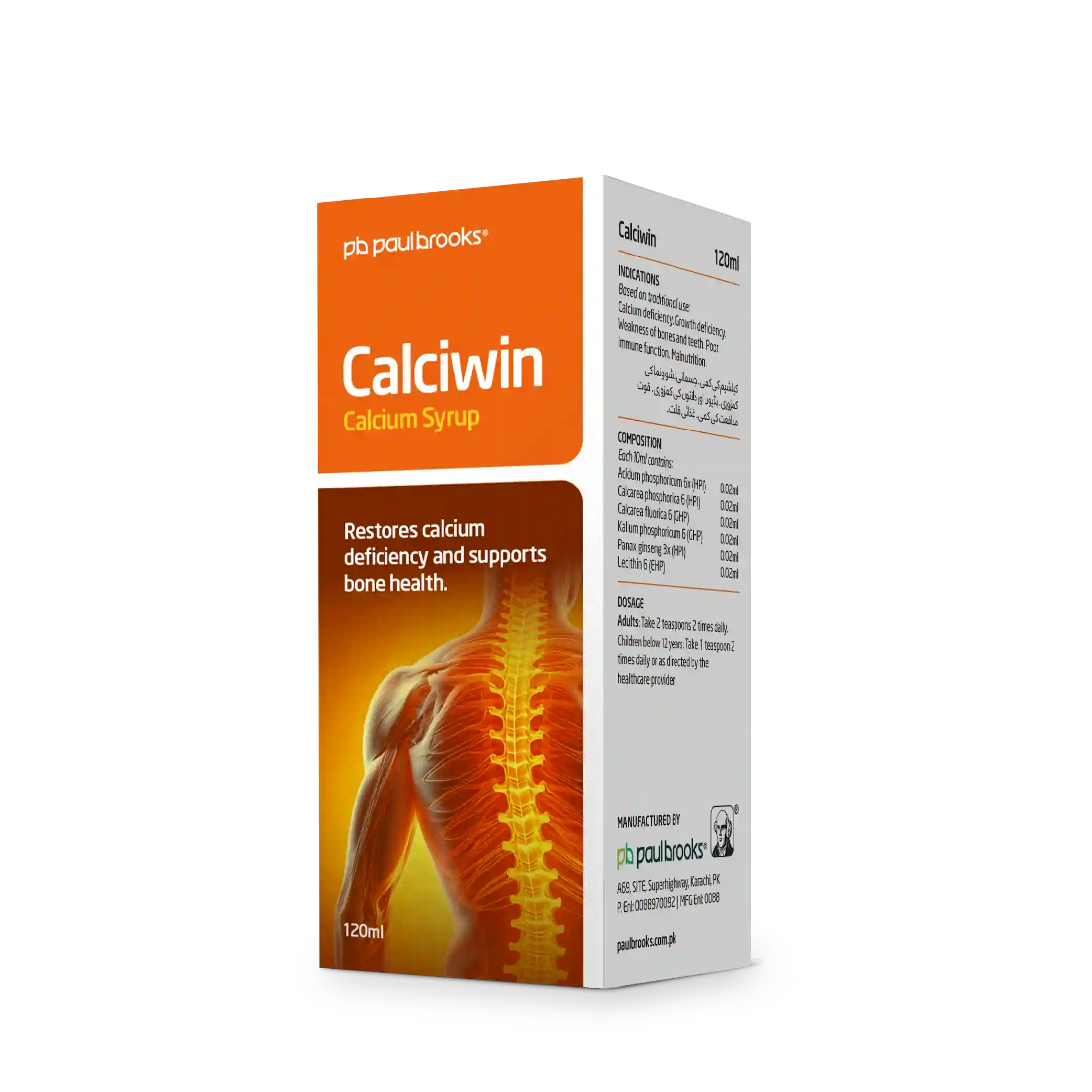Calciwin Calcium Syrup to restore calcium defiency and support bone health in Pakistan