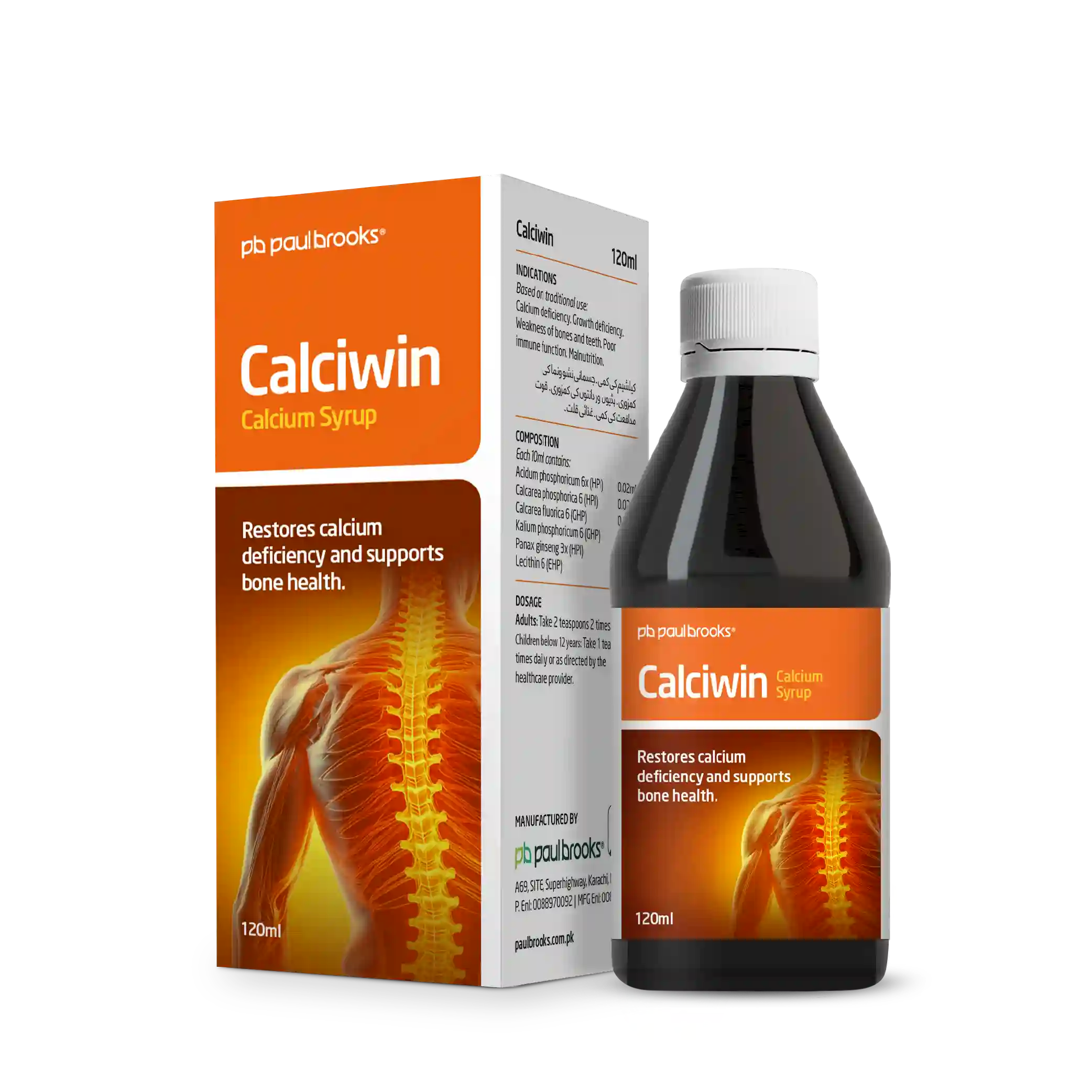 Calciwin Calcium Syrup to restore calcium defiency and support bone health price in Pakistan
