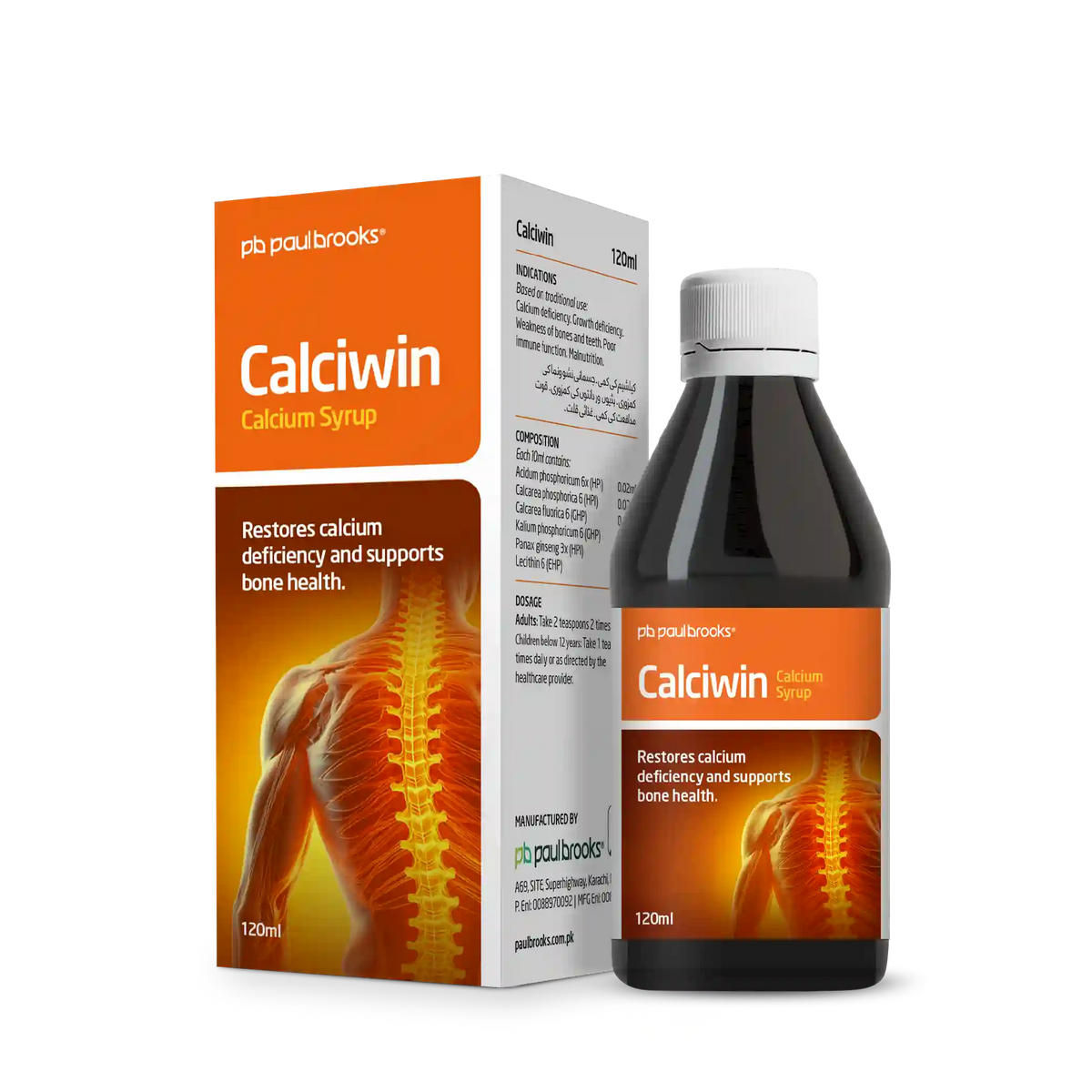 Calciwin Calcium Syrup to restore calcium defiency and support bone health price in Pakistan