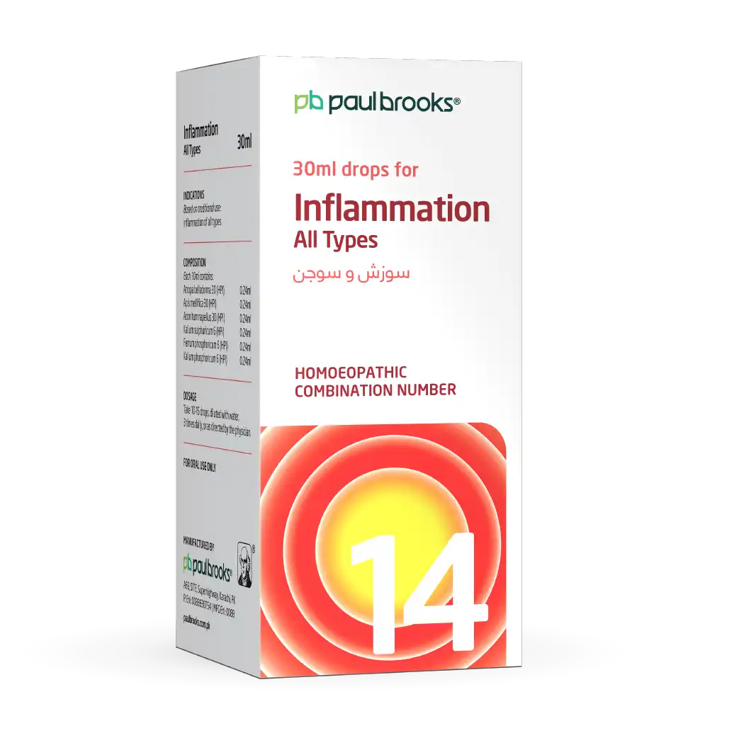 Combination Number 14 Drops for Inflammation All Types Price In Pakistan