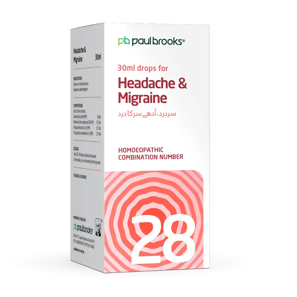 Combination Number 28 Drops for Headache and Migraine Price In Pakistan