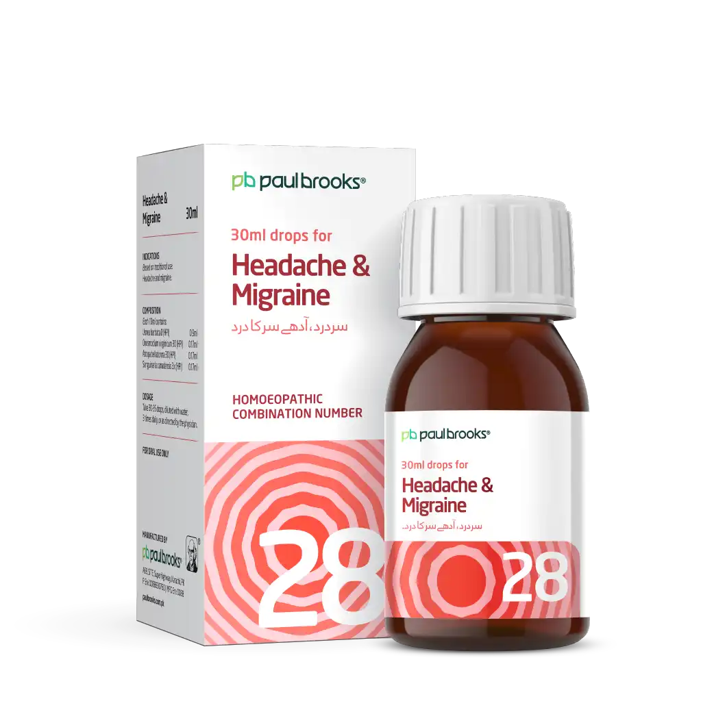 Combination Number 28 Drops for Headache and Migraine Price In Pakistan