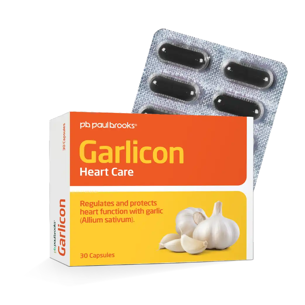 Garlicon Heart Care Capsules - Regulates and protects heart funtion with garlic (Allium Sativum)