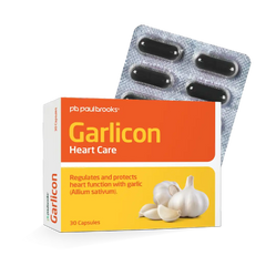 Garlicon Heart Care Capsules - Regulates and protects heart funtion with garlic (Allium Sativum)