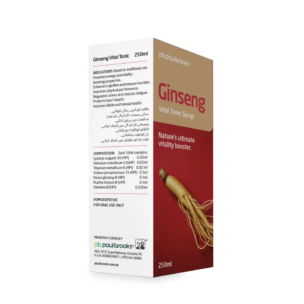 Ginseng Vital Tonic Syrup - Natural Ultimate Vitality Booster Price in pakistan