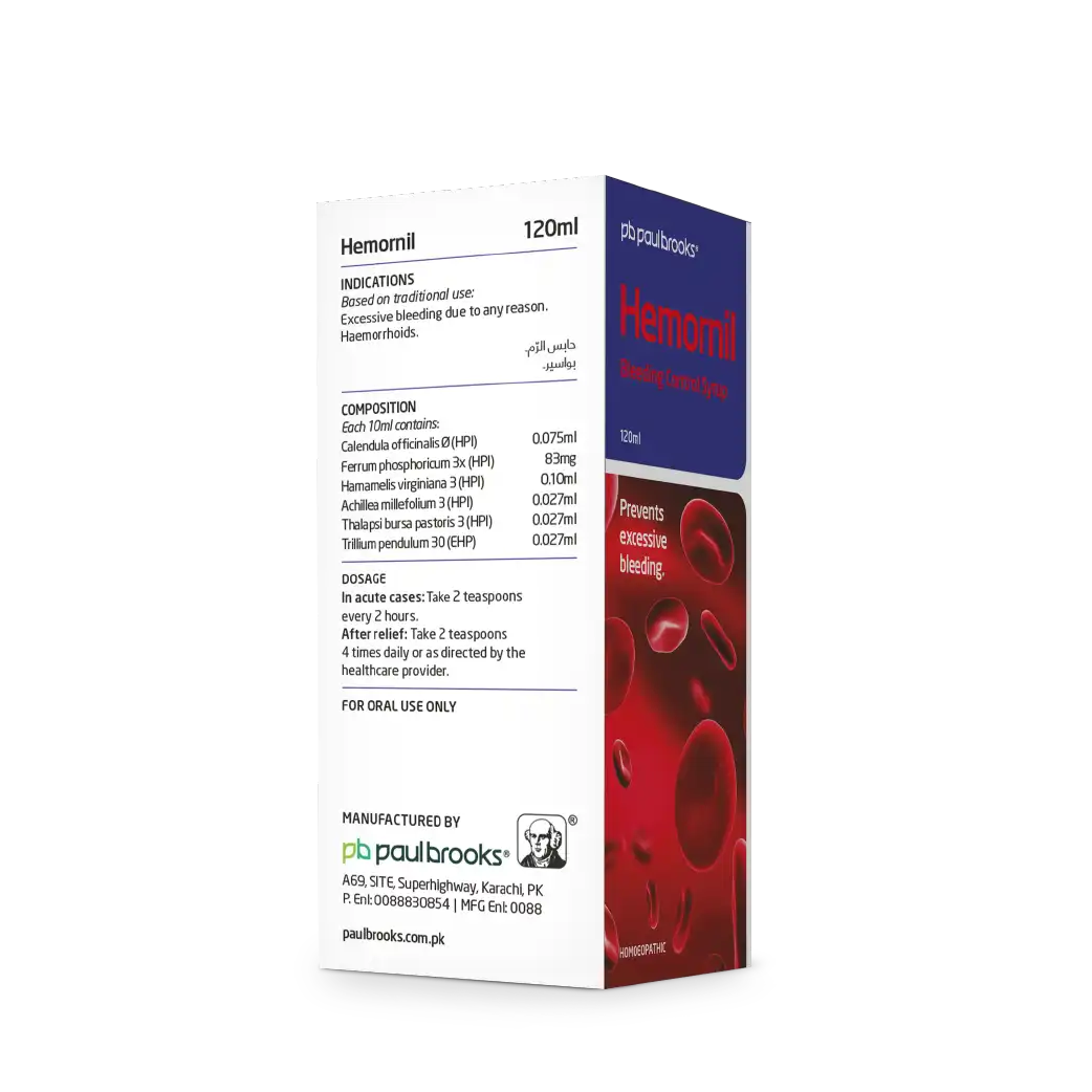 Hemornil Bleeding Control Syrup to prevent Excessive bleeding price in pakistan
