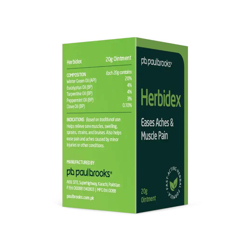 Herbidex Eases Aches &  Muscle Pain Ointment Price In Pakistan
