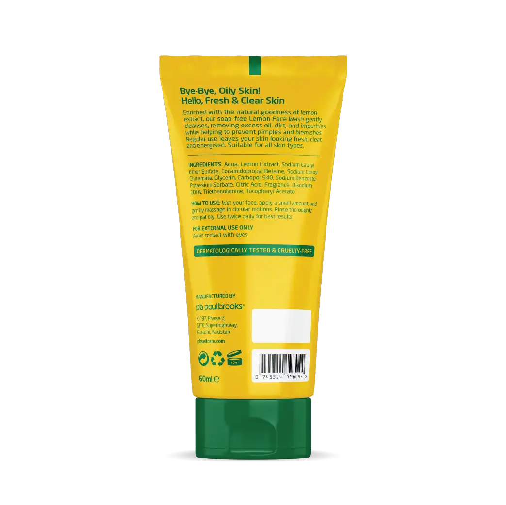 Lemon Face Wash Purifying Cleanser for Fresh, Oil-Free Skin Price In Pakistan