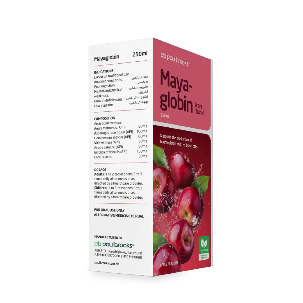 Mayaglobin Iron Tonic to support the production of haemoglobin and red blood cells price in pakistan