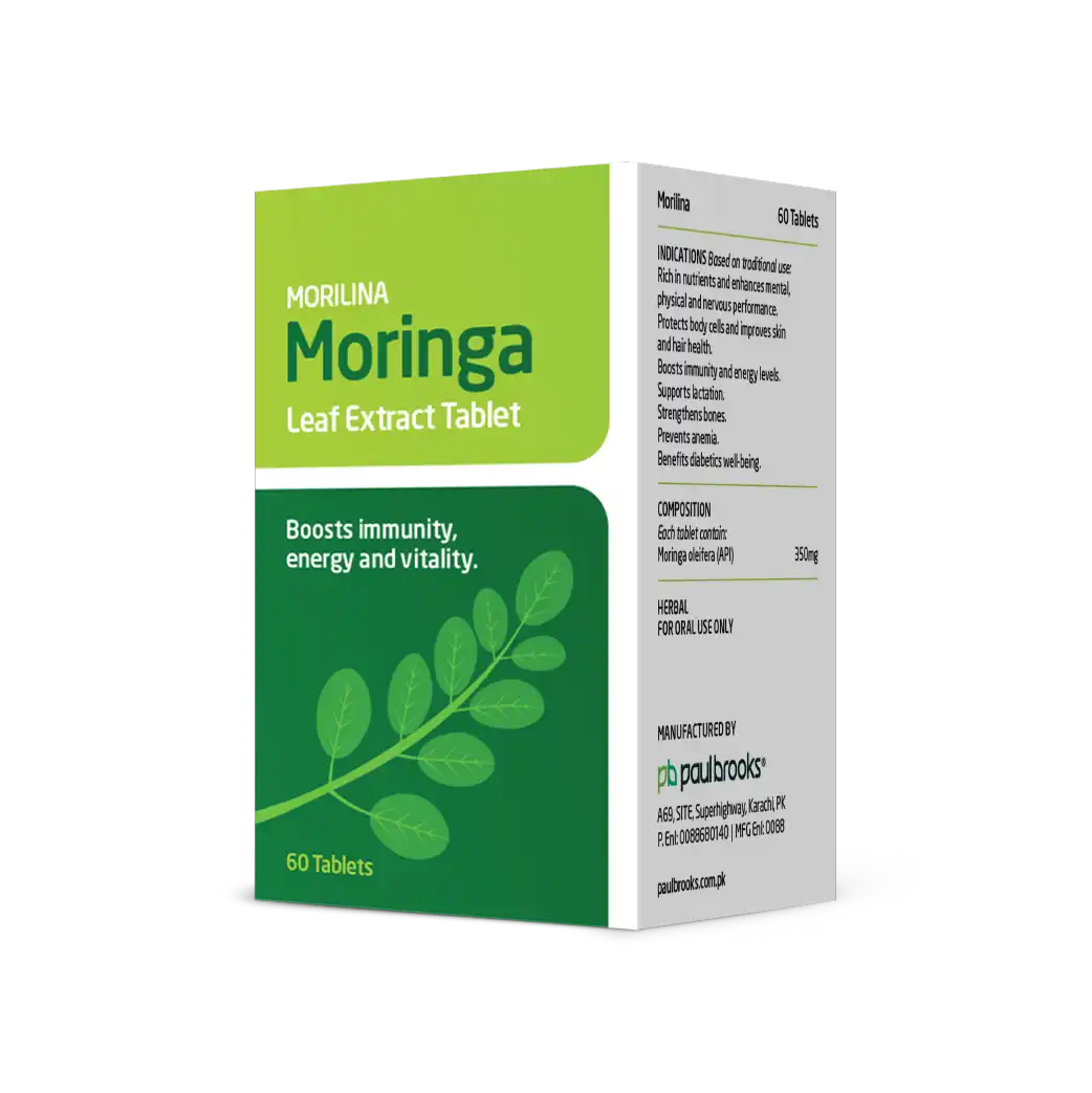 Morilina Moringa Leaf Extract Tablet For Boosts Immunity, Energy And Vitality Price In Pakistan