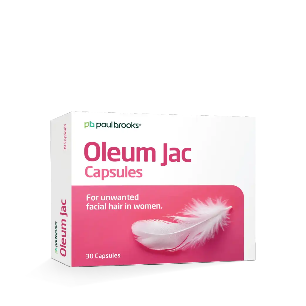 Oleum Jac Capsule for unwanted facial hair In Women