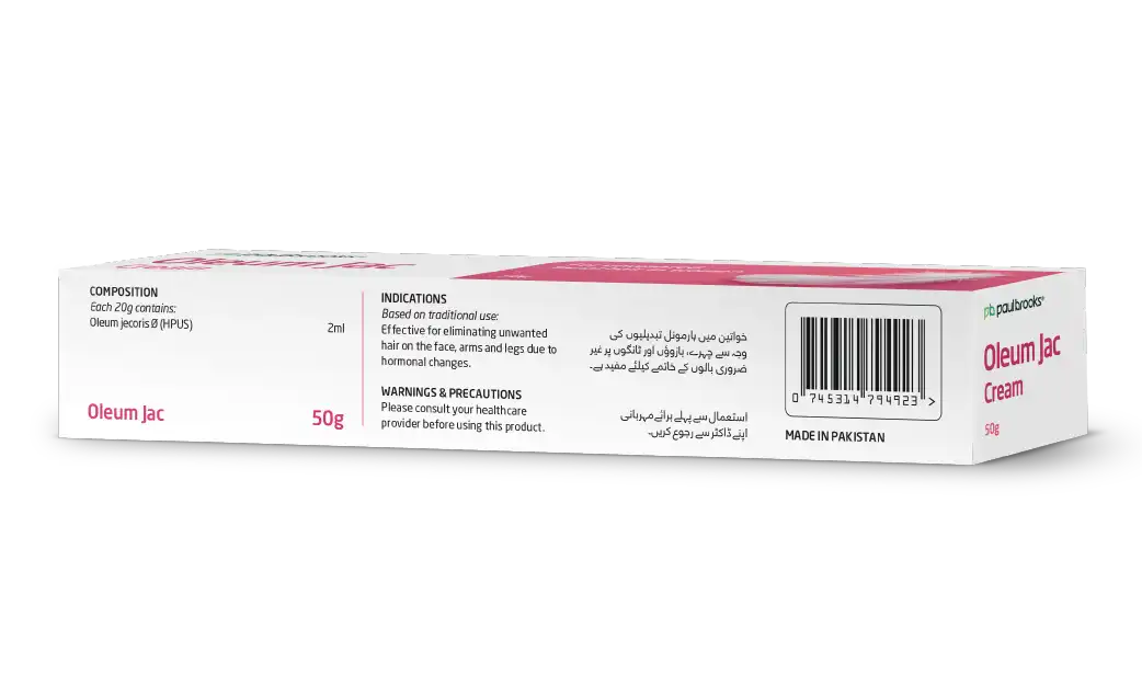 Oleum Jac Cream For Unwanted Facial Hair in Pakistan