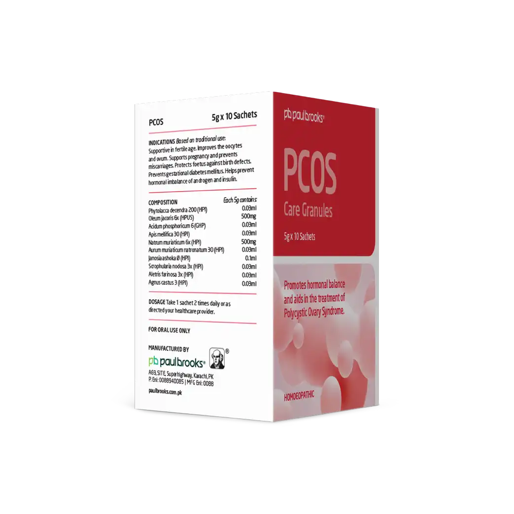 PCOS Care Granules Sachets To Promote Harmonal Balance and Aids in The Treatment of Polycystic Ovary Syndrome In Pakistan