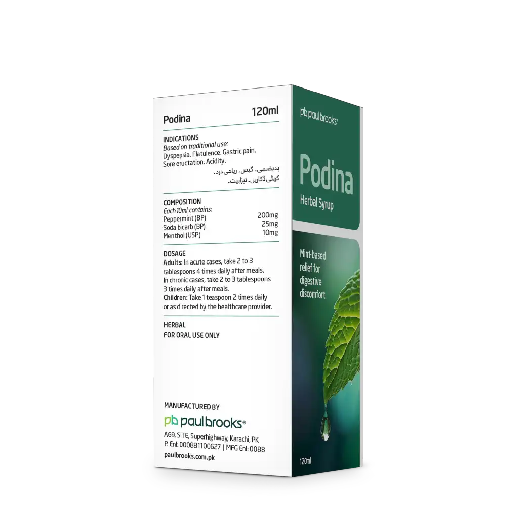 Podina Herbal Syrup Mint based relief for digestive discomfort price in pakistan