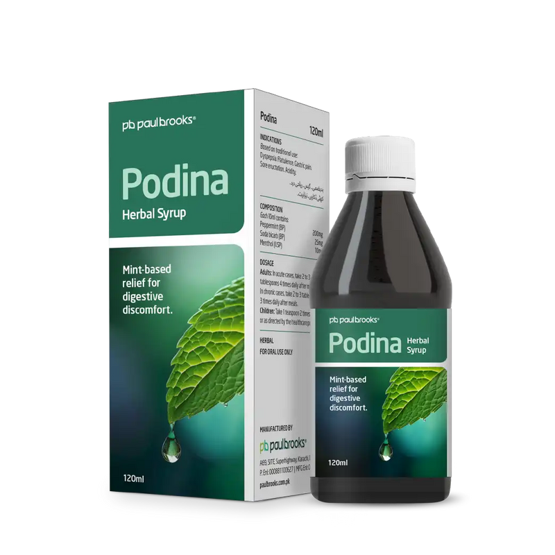 Podina Herbal Syrup Mint Based