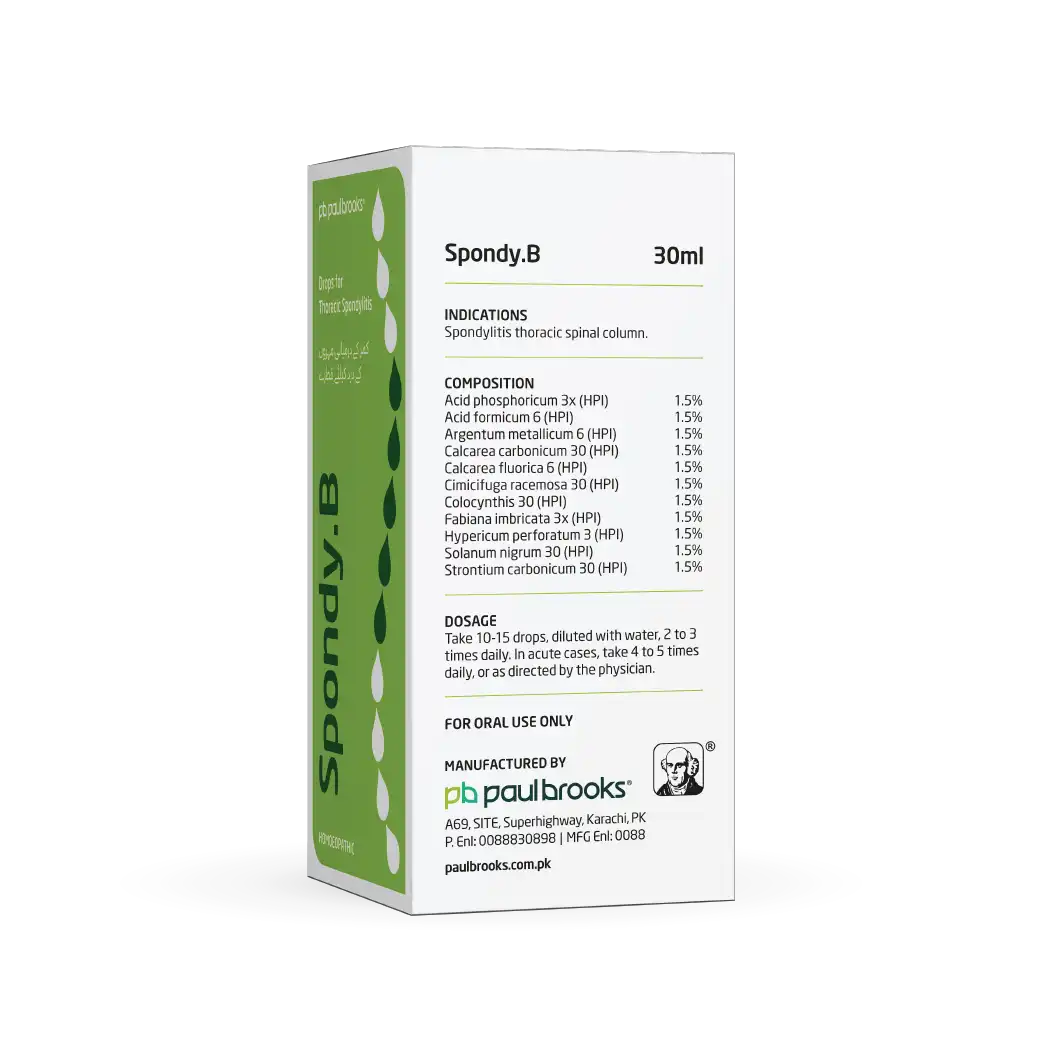 Spondy B Drops For Thoracic Spondylitis price in pakistan