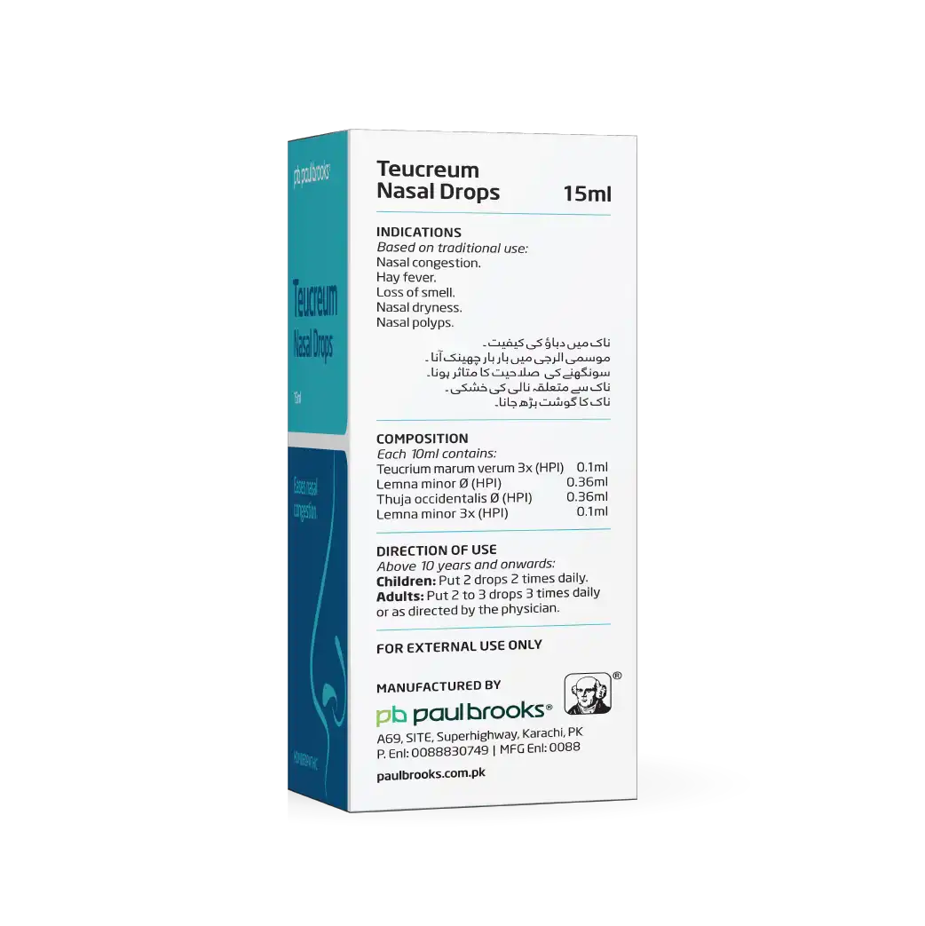 Teucreum Nasal Drop - Eases Nasal Congestion Price In Pakistan 