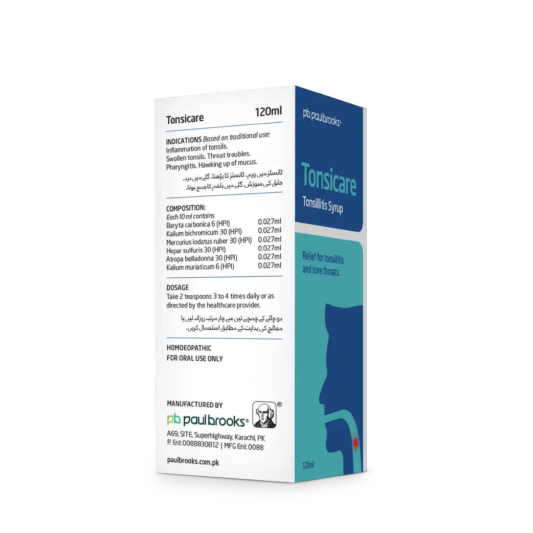 Tonsicare Tonsicare Tonsillitis Syrup- Relief For Tonsillitis And Sore Throats ...