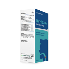 Tonsicare Tonsillitis Syrup- Relief For Tonsillitis And Sore Throats price in pakistan