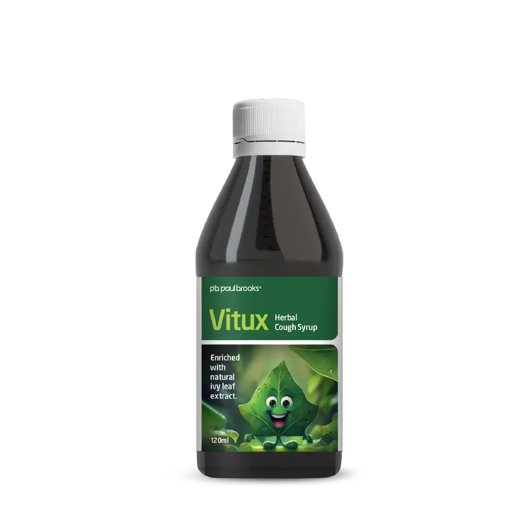 Vitux Herbal Cough Syrup enriched with natural ivy leaf extract Pakistan