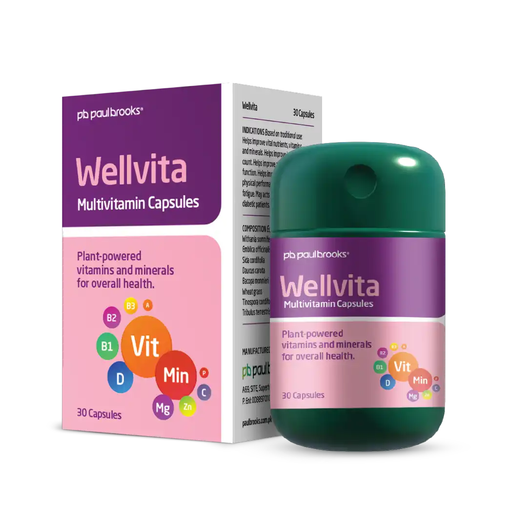 Wellvita Multivitamin Capsule - Plant Powered vitamins and minerals for overall health