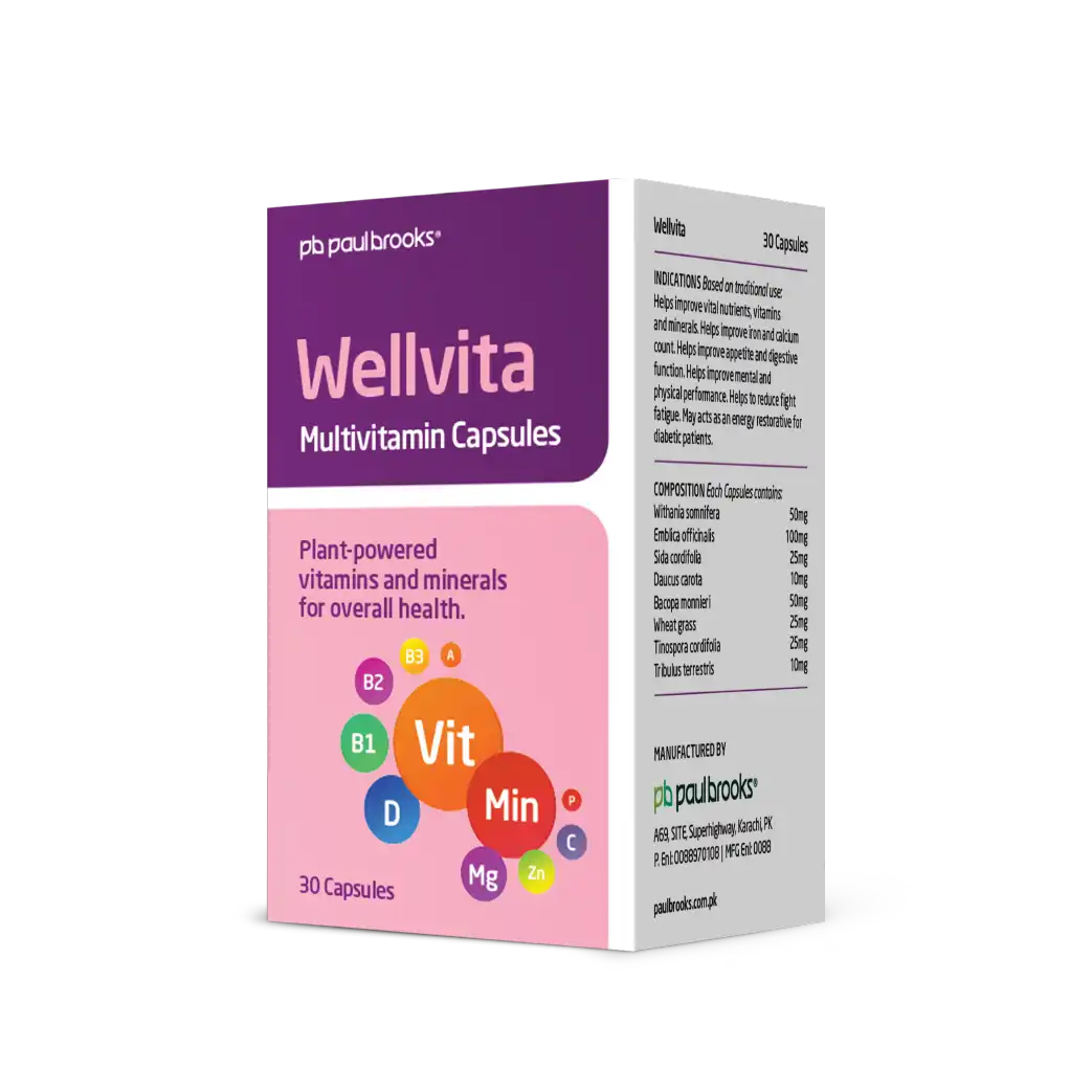 Wellvita Multivitamin Capsule - Plant Powered vitamins and minerals for overall health price in Pakistan