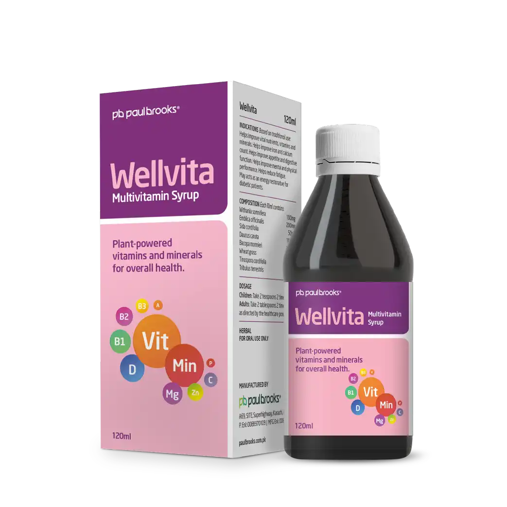 Wellvita Multivitamin Syrup - Plant Powered vitamin and minerals for overall health