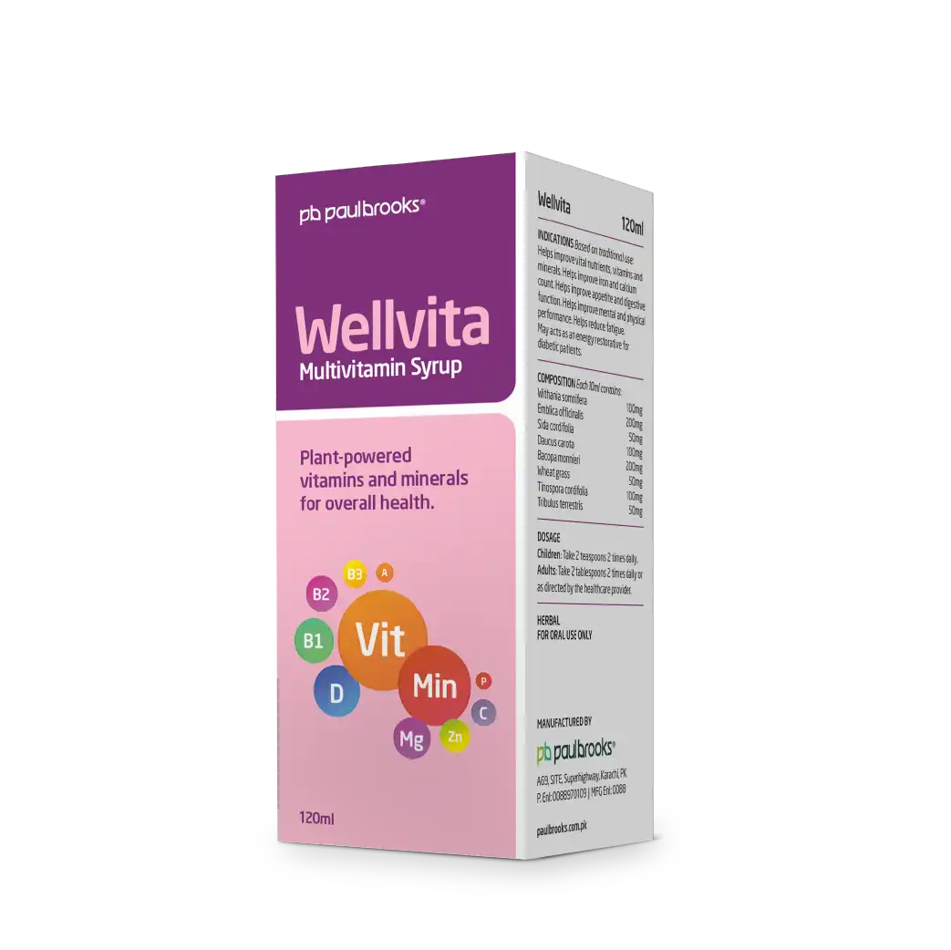 Wellvita Multivitamin Syrup - Plant Powered vitamin and minerals for overall health price in pakistan